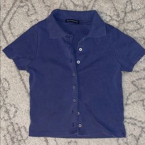 brandy melville collar tshirt